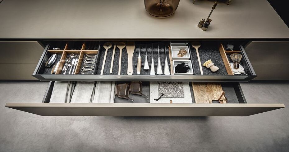 L’îlot de cuisine monochrome