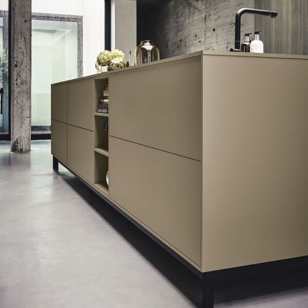 L’îlot de cuisine monochrome